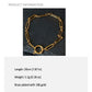 Women's Paperclip Chain Bracelet - Open Ring Clasp Bracelet for Minimalist Modern Styling