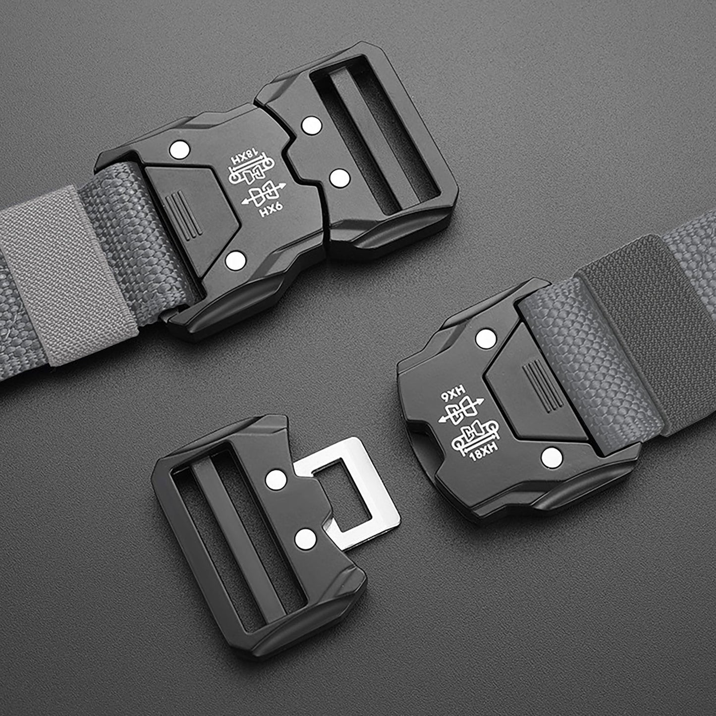 Tactical Nylon Belt - Heavy-Duty Quick-Release Buckle Belt for Outdoor, Casual & Everyday Wear