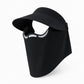 Magnetic Detachable Face Cover Visor Hat with Wide Brim and Neck Coverage