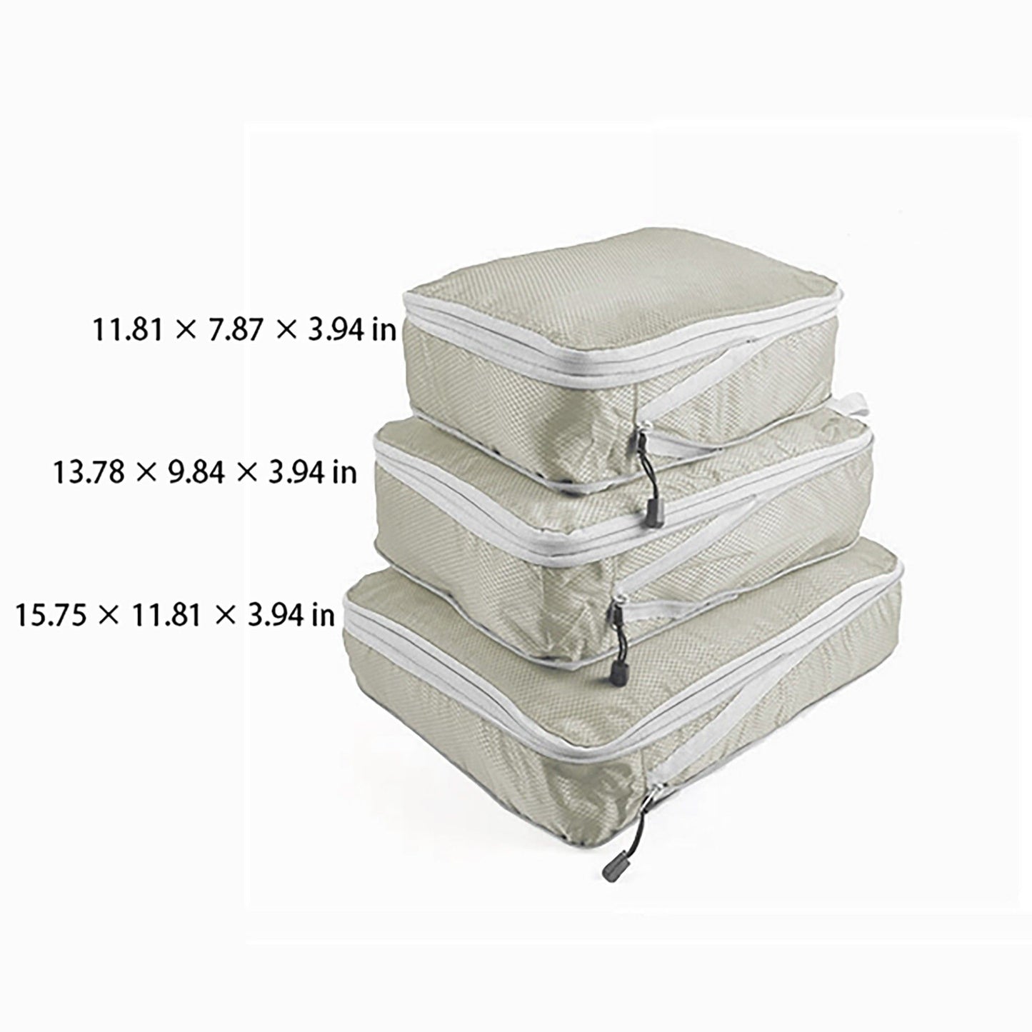 Lightweight Travel Packing Cubes Set with Zipper Closure Storage Bags Luggage Organizer Multi Size Set