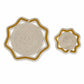Woven Cotton Cord Octagonal Placemat and Coaster 2-Piece Set