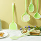 5-Piece Silicone Kitchen Utensil Set with Spoon, Spatula and Strainer