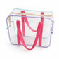 Clear PVC Travel Toiletry Bag with Zip Closure and Carry Handles