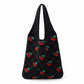Cherry Knit Tote Bag Crochet Shoulder Purse Large Summer Beach Carryall