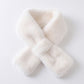 Soft Plush Faux Fur Scarf with Pull Through Design Winter Neck Wrap 31.5*4.7 Inches