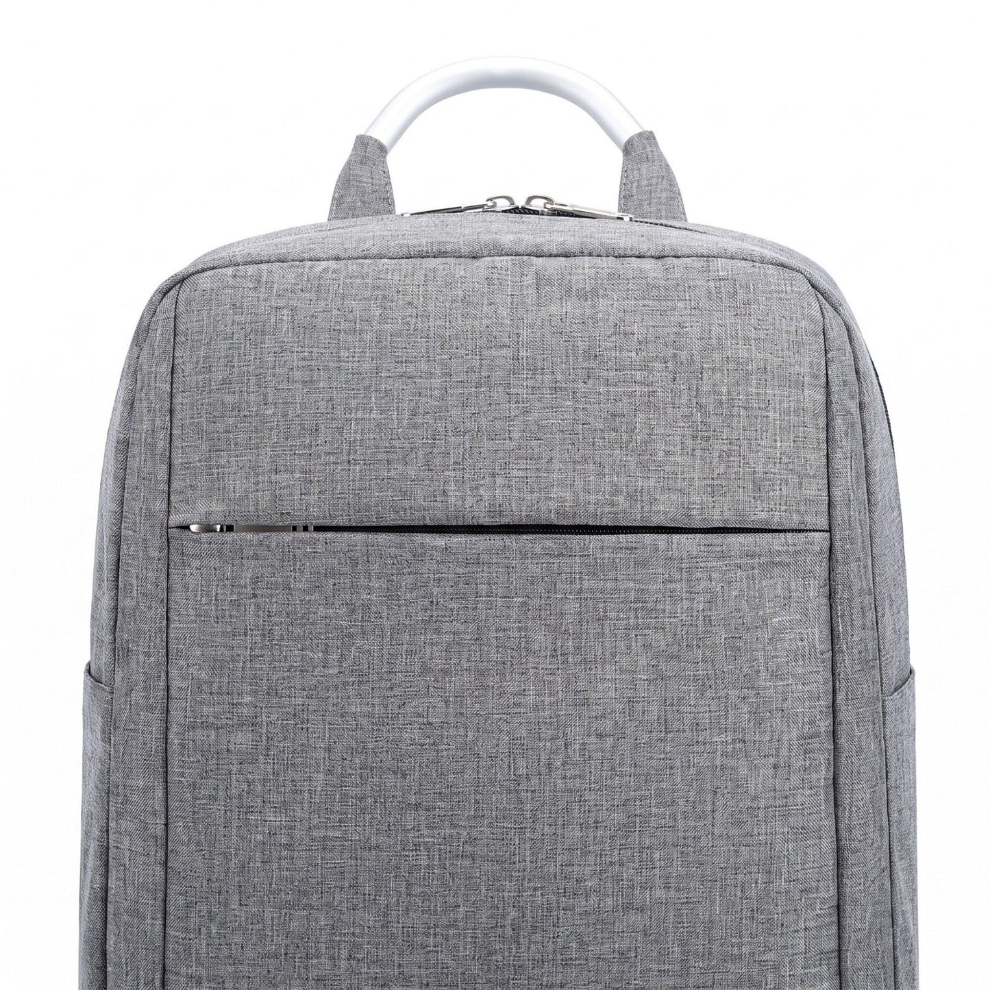 Modern Business Laptop Backpack - Sleek Commuter Daypack with Metallic Handle for Office, School, and Travel