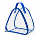 Clear Triangular Lunch Bag with Zipper Closure and Top Handle