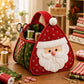 Christmas Santa Quilted Carry Basket DIY Sewing Kit