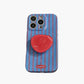 Graphic Phone Case with Glossy Finish Raised Grip Accent and Protective Slim Fit