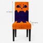 Halloween Stretch Dining Chair Cover with Pumpkin and Mummy Print
