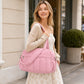 Nylon Travel Tote Gym Bag with Pockets and Shoulder Handles