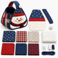 Christmas Santa Quilted Carry Basket DIY Sewing Kit