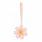 Pink Faux Leather Flower Bag Charm Purse Accessory with Loop Strap