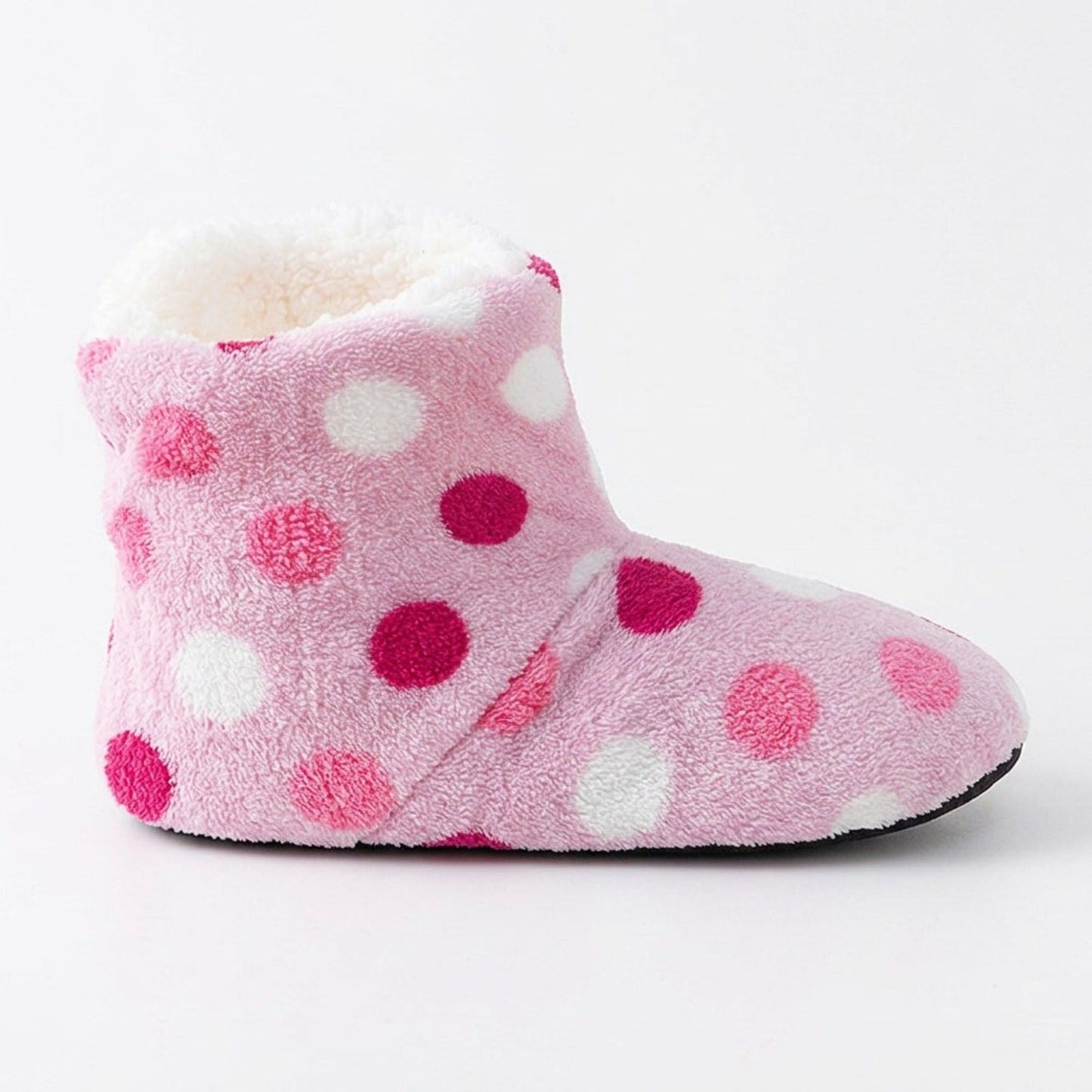 Striped Fuzzy Slipper Boots  US 5-10.5