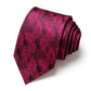 Men's Floral Print Tie with Woven Botanical Pattern and Classic Tapered Design