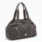 Polka Dot Multi-Pocket Shoulder Bag with Zip Closure