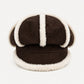 Corduroy Newsboy Cap Faux Fur Trim Baker Boy Hat Warm Casual Style
