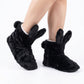 Fuzzy Bunny Slipper Boots