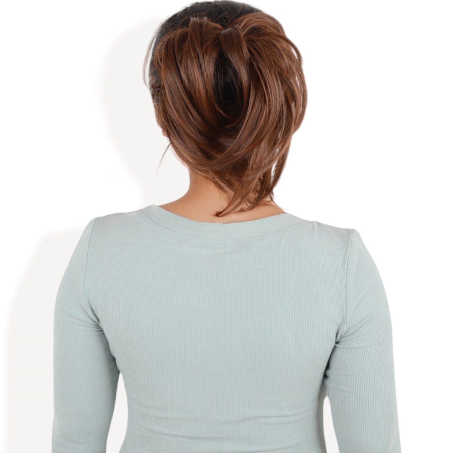 Messy Bun Hair Piece Updo Synthetic Tousled Ponytail Hairpiece 8 Inch