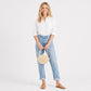 Shell Woven Top Handle Bag with Pearl Button and Detachable Chain Strap