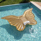 Inflatable Wing-Shaped Pool Float with Glitter Interior Durable PVC Water Lounge Float for Pool Beach Lake 55x108.2x47.2in