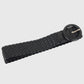 Sleek Woven Women's Belt with Plastic Buckle