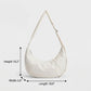 Padded Crescent Crossbody Bag with Adjustable Shoulder Strap