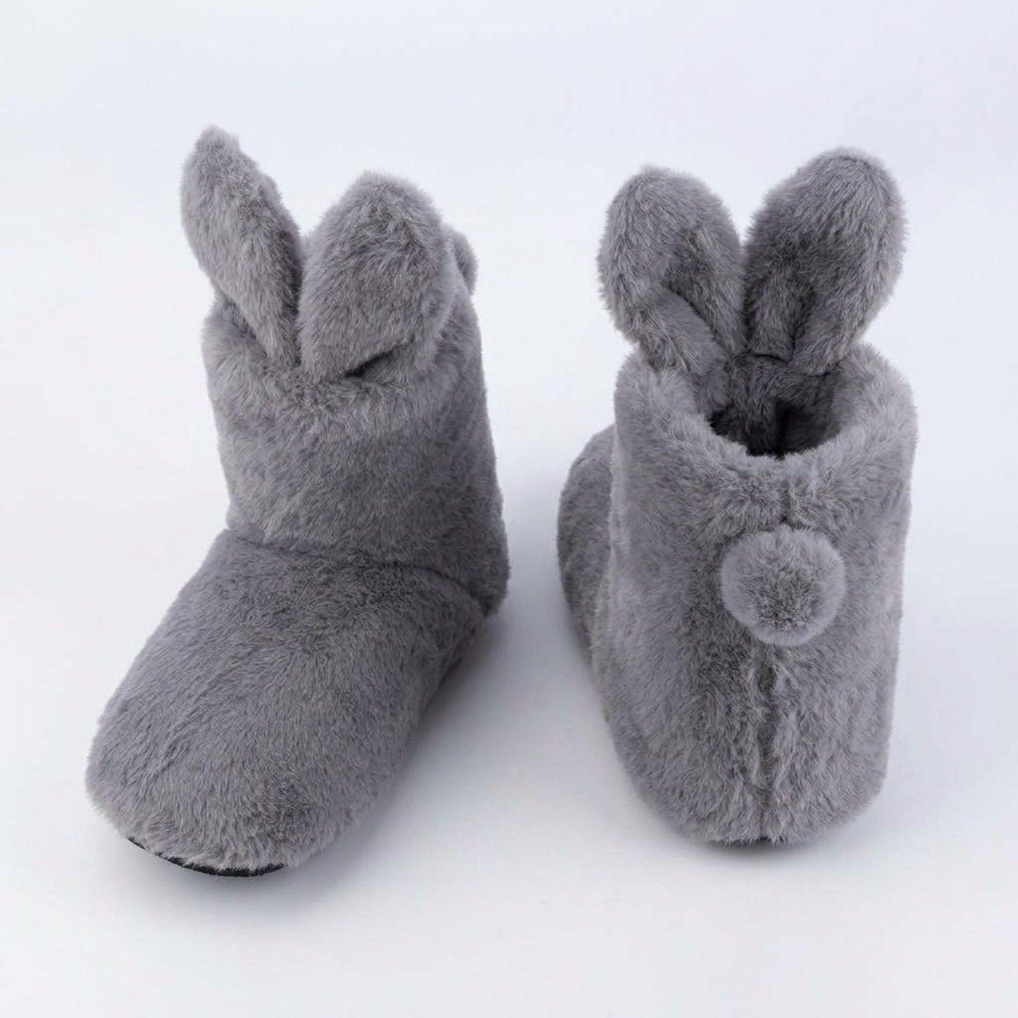 Fuzzy Bunny Slipper Boots