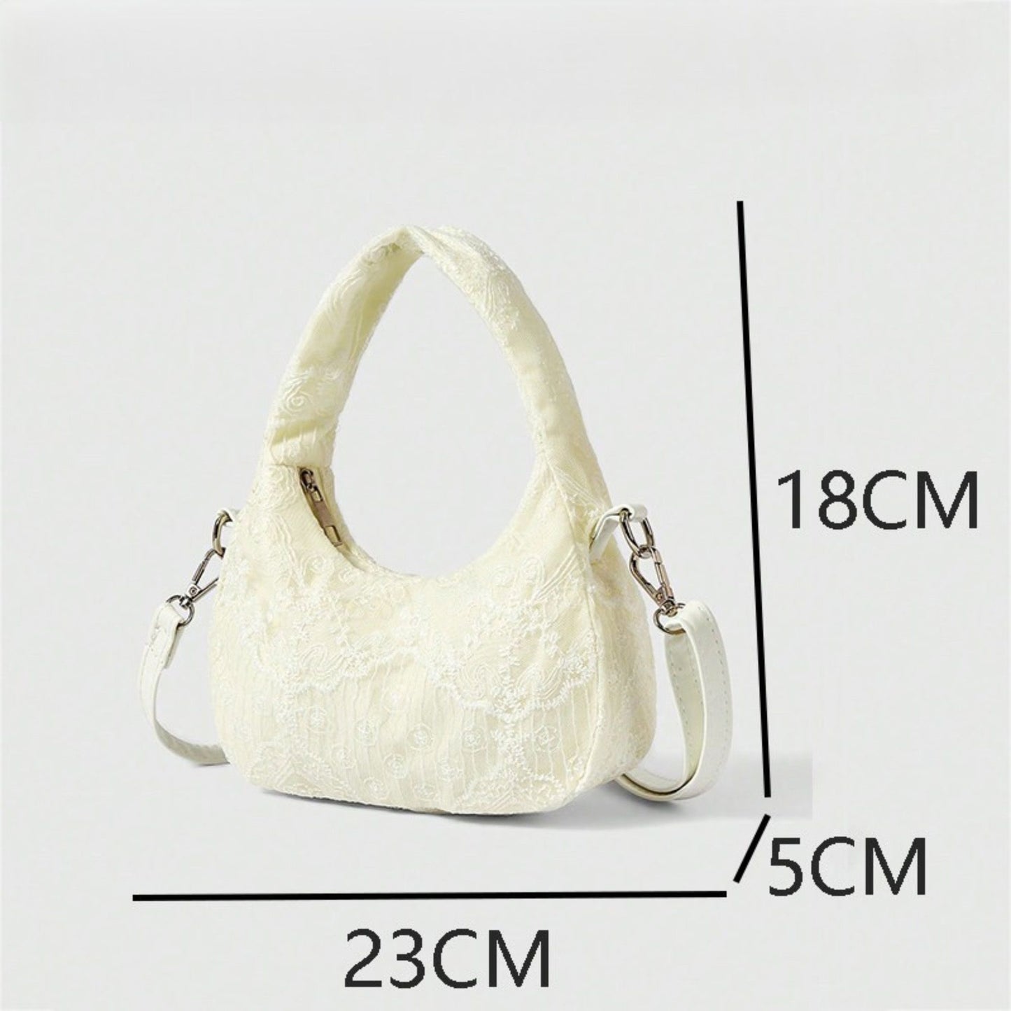 Elegant Lace Embroidered Handbag ¨C Chic Shoulder & Crossbody Bag