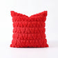 Plush Heart Textured Throw Pillow Cover Soft Fuzzy Decorative Cushion Cover for Sofa Bed Chair