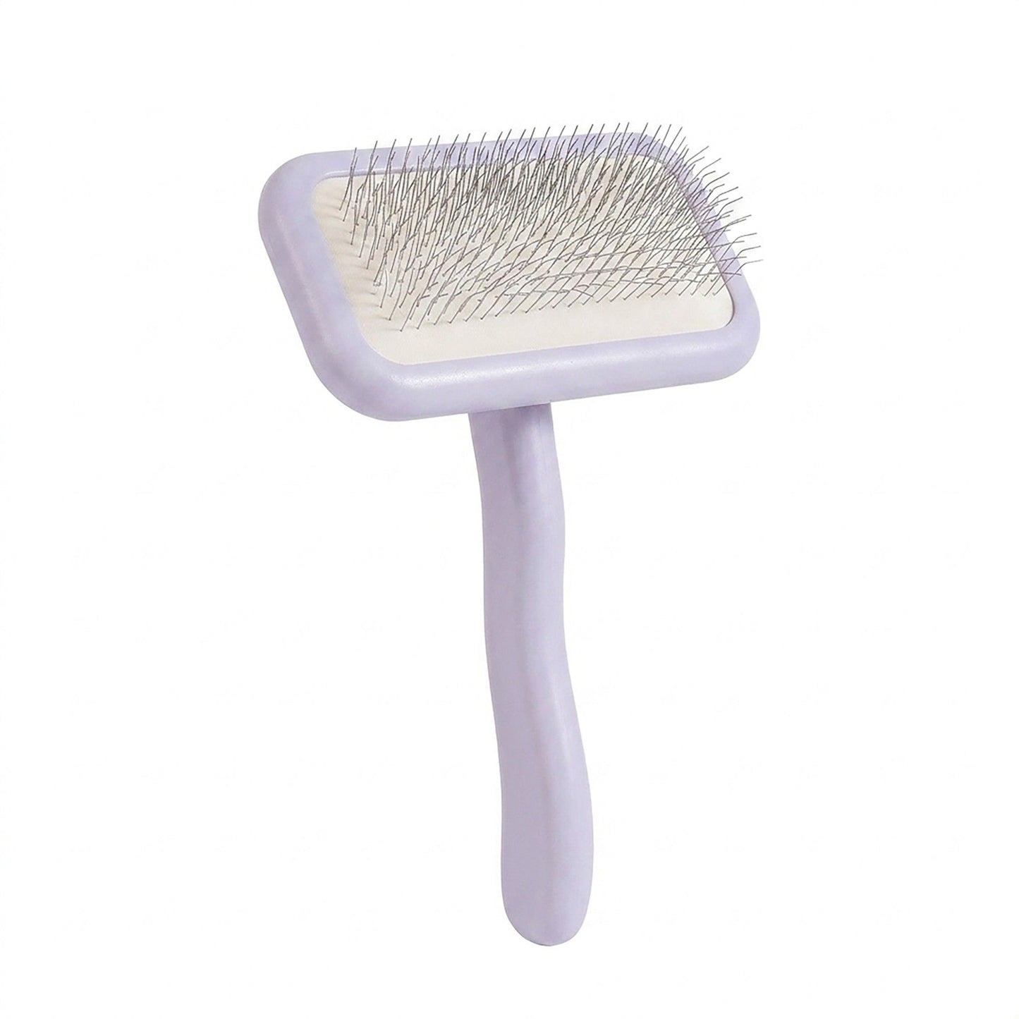 Pet Slicker Brush for Dogs and Cats with Comfortable Handle and Metal Bristles Grooming Tool