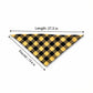 Red Plaid Pet Bandana Scarf Tie-On Triangle Neck Accessory Classic Buffalo Check