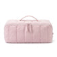Vertical Padded Rectangular Travel Pouch with Top Carry Handle and Dual Zipper Pulls 16.7x5.3x5.3in