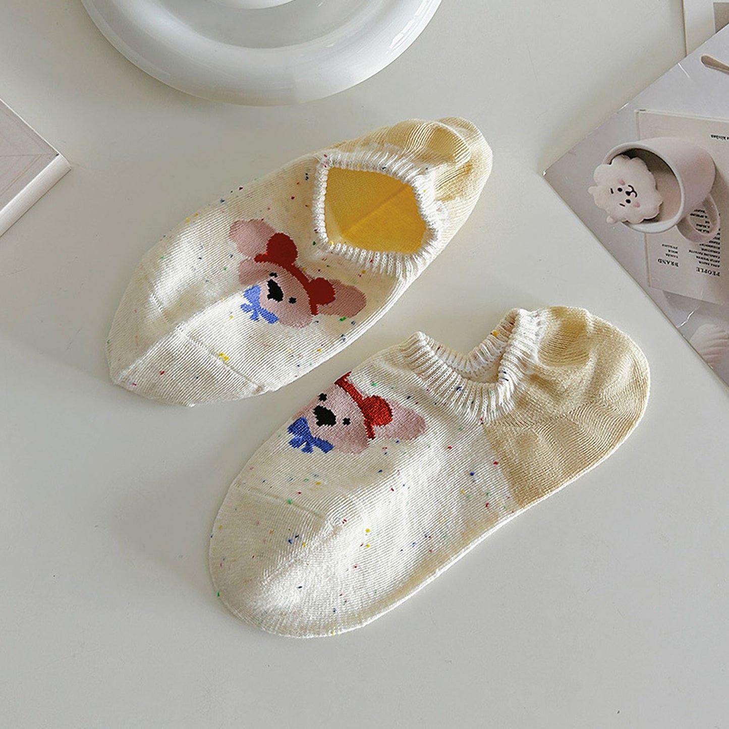 Charming No Show Socks Seamless Toe Cotton 6Pk