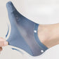 Men's No-Show Mesh Socks with Non-Slip Silicone Heel Grip and Breathable Low-Cut Design 3-Pack