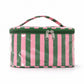Striped Makeup Bag Travel Cosmetic Organizer Case