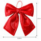 Gold Fabric Christmas Bow Hanging Decoration