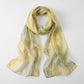 Lightweight Sheer Oblong Scarf with Soft Draped Fabric and Finished Edges