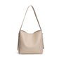 Bucket Shoulder Bag with Adjustable Strap and Interior Zipper Pouch