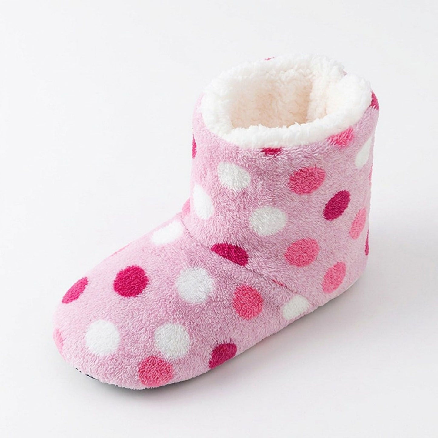 Striped Fuzzy Slipper Boots  US 5-10.5