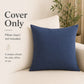 Textured Decorative Throw Pillow Cover Soft Accent Cushion Cover for Sofa Bed Chair