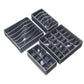 4 Piece Drawer Organizer Set with Divided Compartments