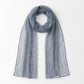 Sheer Crinkle Skinny Scarf with Raised Dot Texture and Long Neck Tie Design