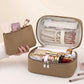 Travel Makeup Organizer Case with Removable Cosmetic Pouch Waterproof Storage Bag Set