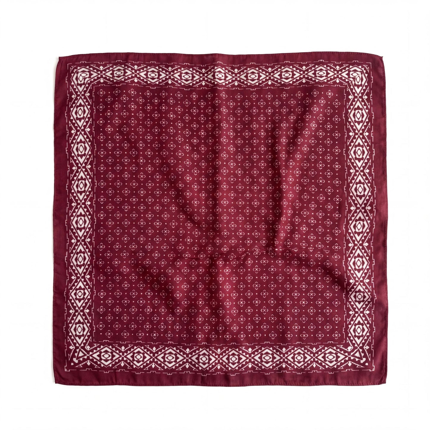 Geometric Print Square Scarf Lightweight Neck Hair and Handbag Fashion Accessory 26.8¡Á26.8 Inches