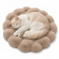 Bubble Plush Pet Mat for Cats and Small Dogs with Cushioned Wavy Fill Non-Slip Bottom Machine-Washable Design