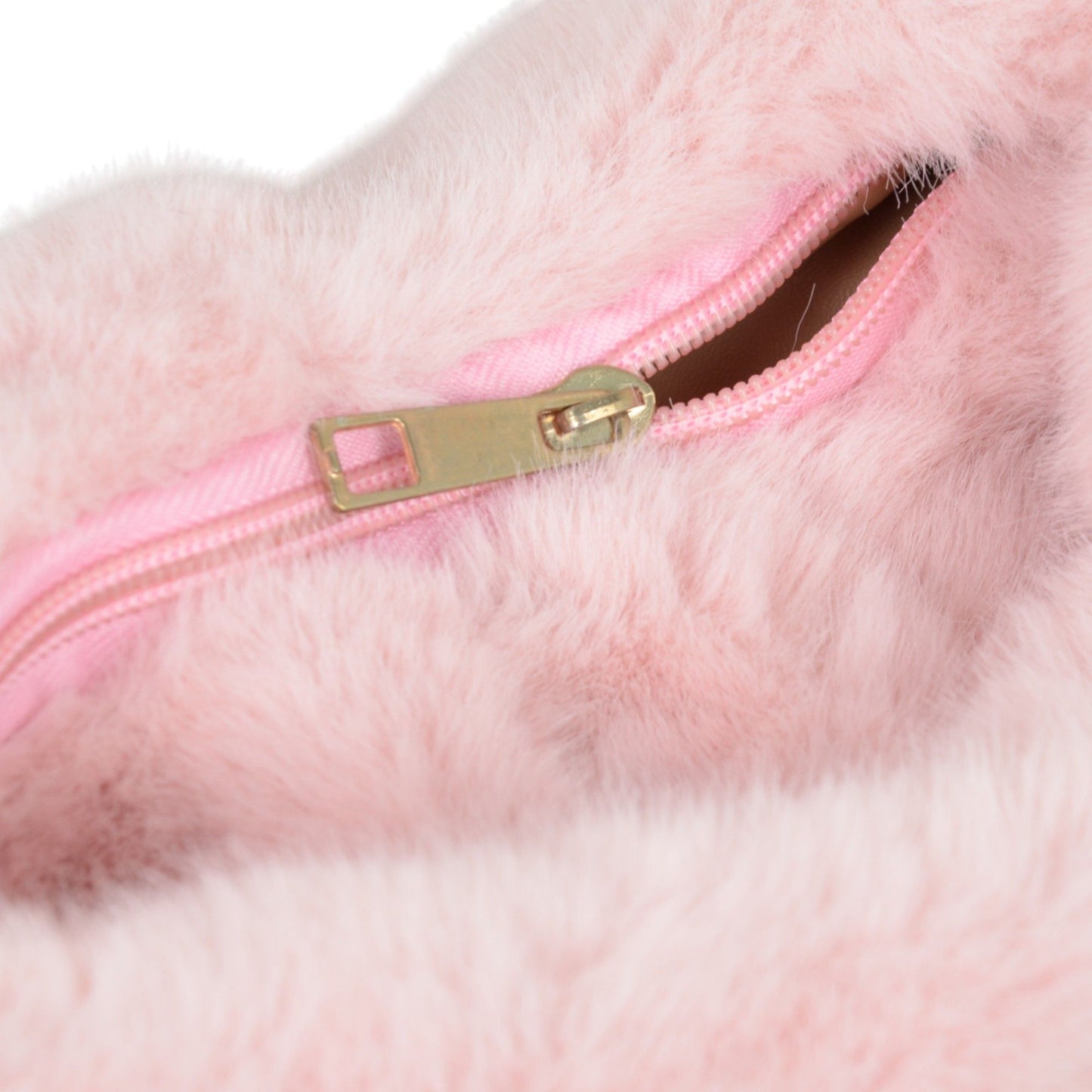 Soft Plush Bow Faux Fur Handbag Stylish Daily Shoulder Bag