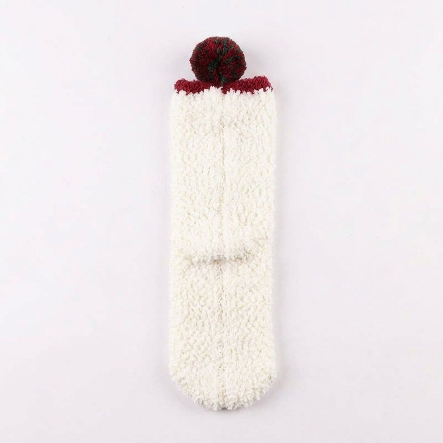 Fuzzy Reindeer Crew Socks 2 Pair US 5-10.5