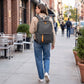 Everyday Backpack with Front Zip Pocket Side Pockets Adjustable Straps Top Hle