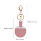 2-Piece Womens Padded Bag Charm with Hanging Strap and Stitched Detail